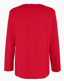 ABARTH - MAGLIA MANICA LUNGA ROSSA DA UOMO CON STAMPA