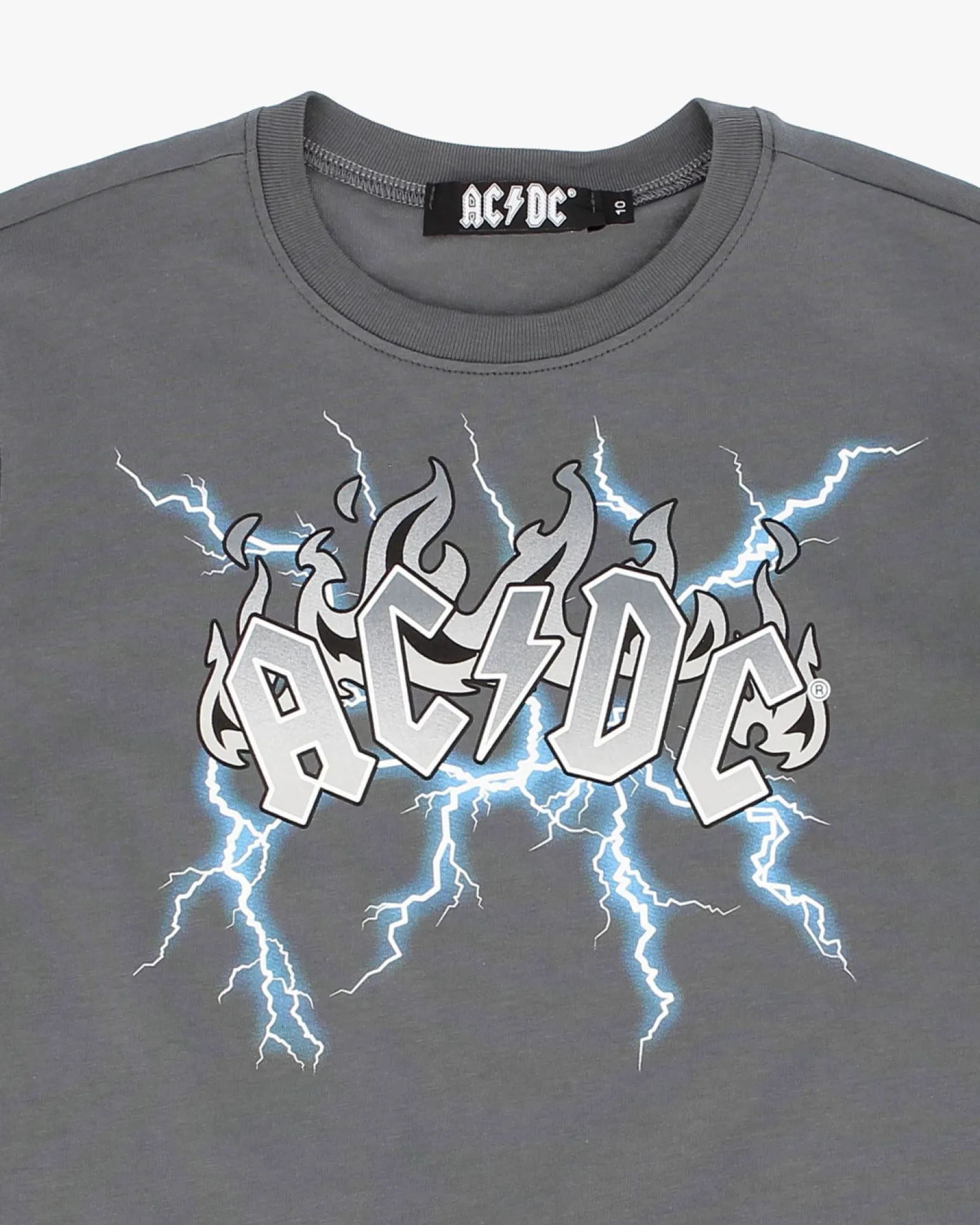 ACDC - TSHIRT MANICA CORTA GRIGIA IN COTONE PER RAGAZZI