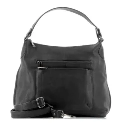 ALEX&CO - Borsa un manico in VERA PELLE con doppia tasca frontale e tracolla rimovibile