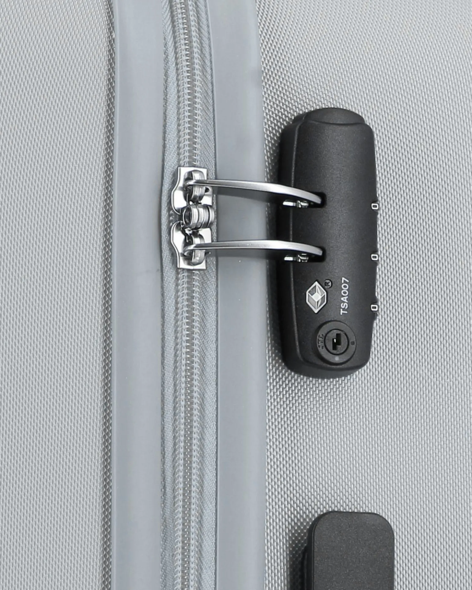 AMERICAN TOURISTER - TROLLEY ARGENTO IN ABS 4 RUOTE CON COMBINAZIONE TSA