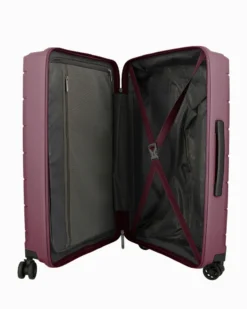 AMERICAN TOURISTER - TROLLEY BORDEAUX 4 RUOTE IN ABS CON COMBINAZIONE TSA