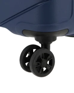 AMERICAN TOURISTER - TROLLEY BLU IN ABS 4 RUOTE CON COMBINAZIONE TSA