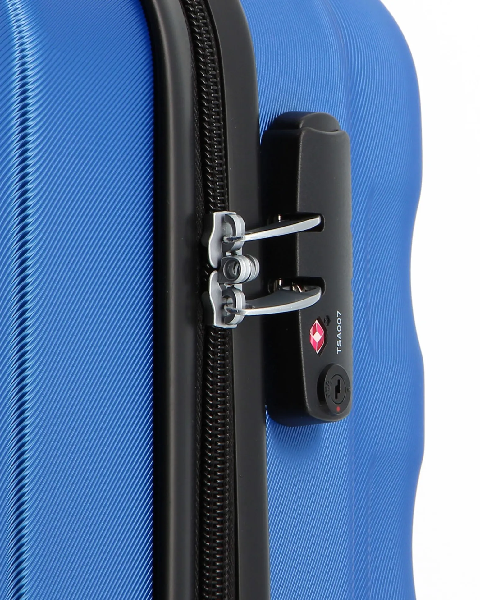 AMERICAN TOURISTER - TROLLEY BLU 4 RUOTE IN ABS CON COMBINAZIONE TSA