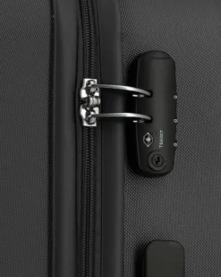AMERICAN TOURISTER - TROLLEY NERO IN ABS 4 RUOTE CON COMBINAZIONE TSA