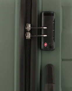 AMERICAN TOURISTER - TROLLEY VERDONE IN ABS 4 RUOTE CON COMBINAZIONE TSA