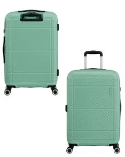 AMERICAN TOURISTER - TROLLEY VERDE IN ABS 4 RUOTE CON COMBINAZIONE TSA