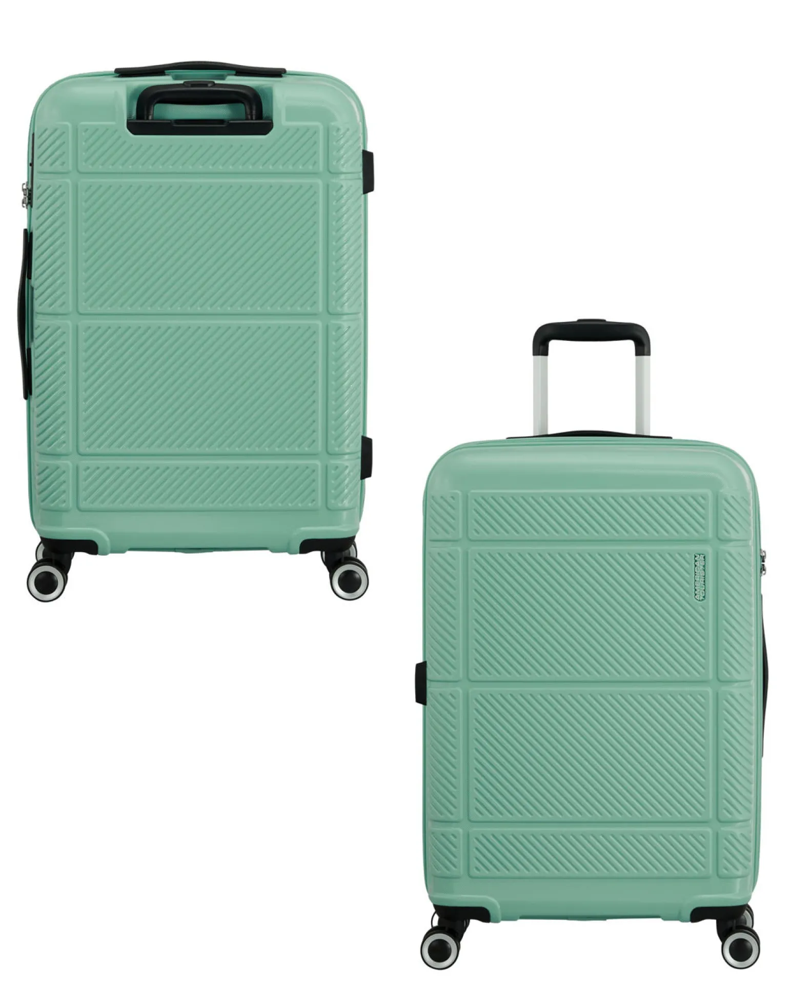 AMERICAN TOURISTER - TROLLEY VERDE IN ABS 4 RUOTE CON COMBINAZIONE TSA