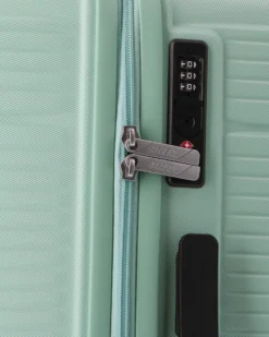 AMERICAN TOURISTER - TROLLEY VERDE IN ABS 4 RUOTE CON COMBINAZIONE TSA