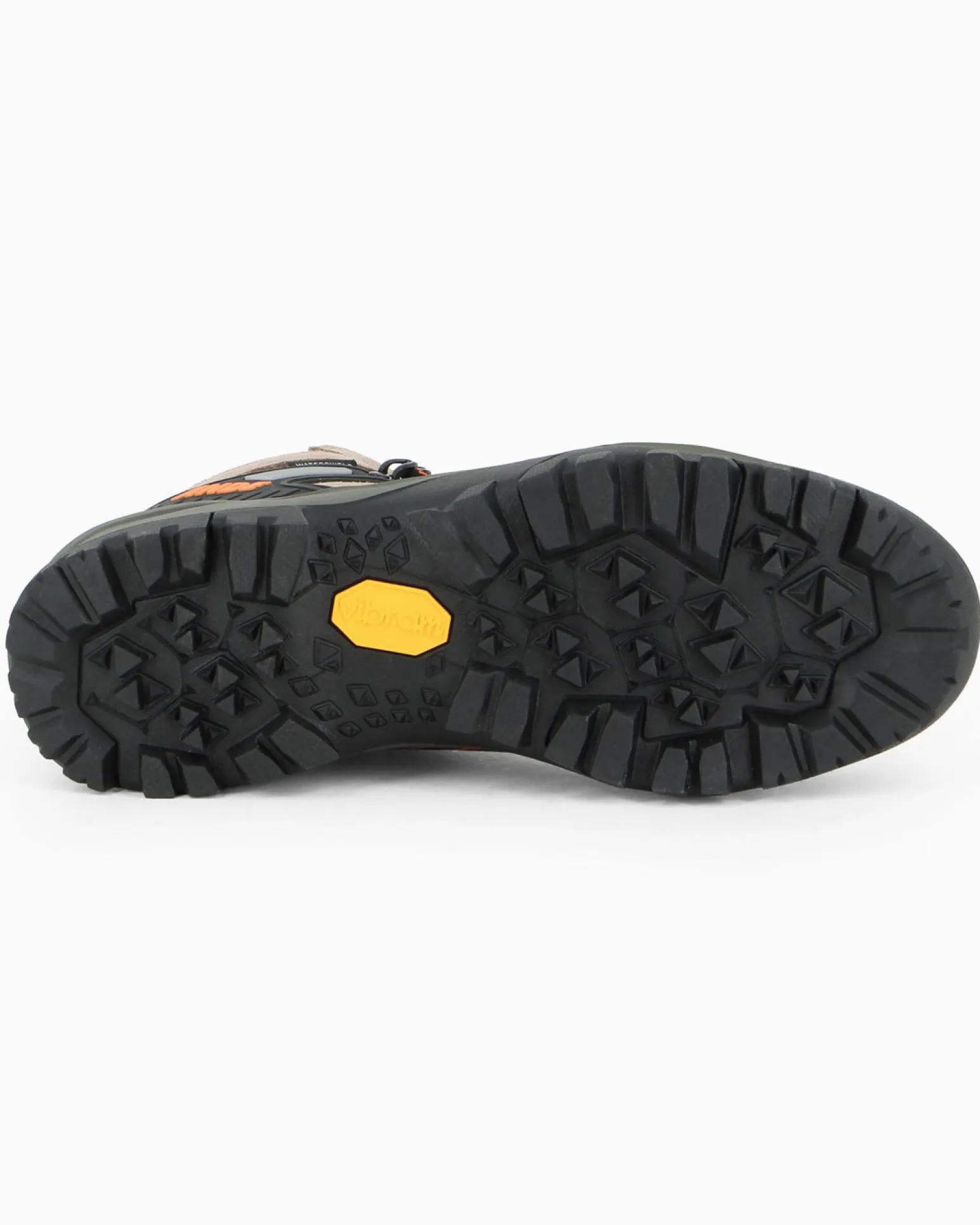 ANDE - SCARPONCINO DA TREKKING SNIPER HIGH WP MARRONE CON DETTAGLI ARANCIONI E NERI, S53027W_6180
