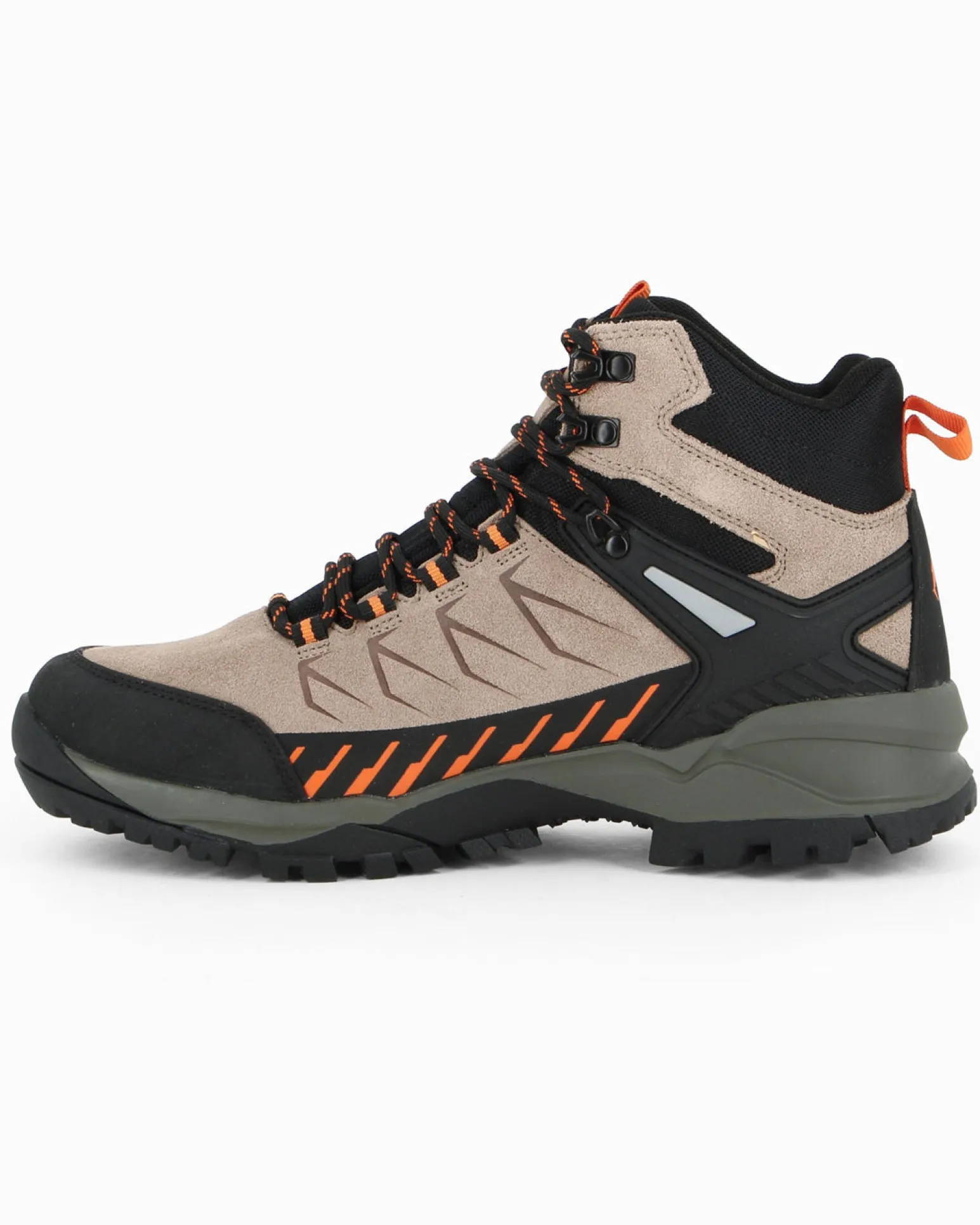 ANDE - SCARPONCINO DA TREKKING SNIPER HIGH WP MARRONE CON DETTAGLI ARANCIONI E NERI, S53027W_6180