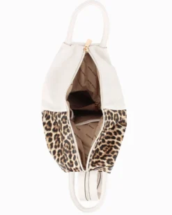 ANNES NICOLE - Zaino maculato due manici con doppia tasca frontale e spalline regolabili con zip