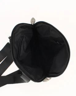 AUSTRALIAN - Borsello uomo trasversale nero  con due tasche frontali
