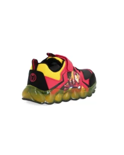 AVENGERS - Sneakers nera e rossa da bambino con luci e strappo