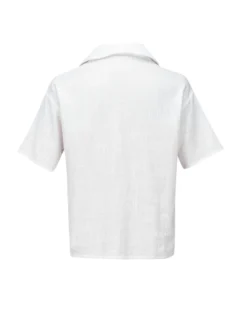 BACHATA - Camicia mezza manica con taschino arancione