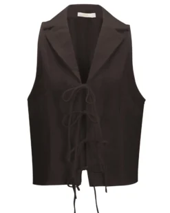 BACHATA - Camicia senza maniche marrone da donna
