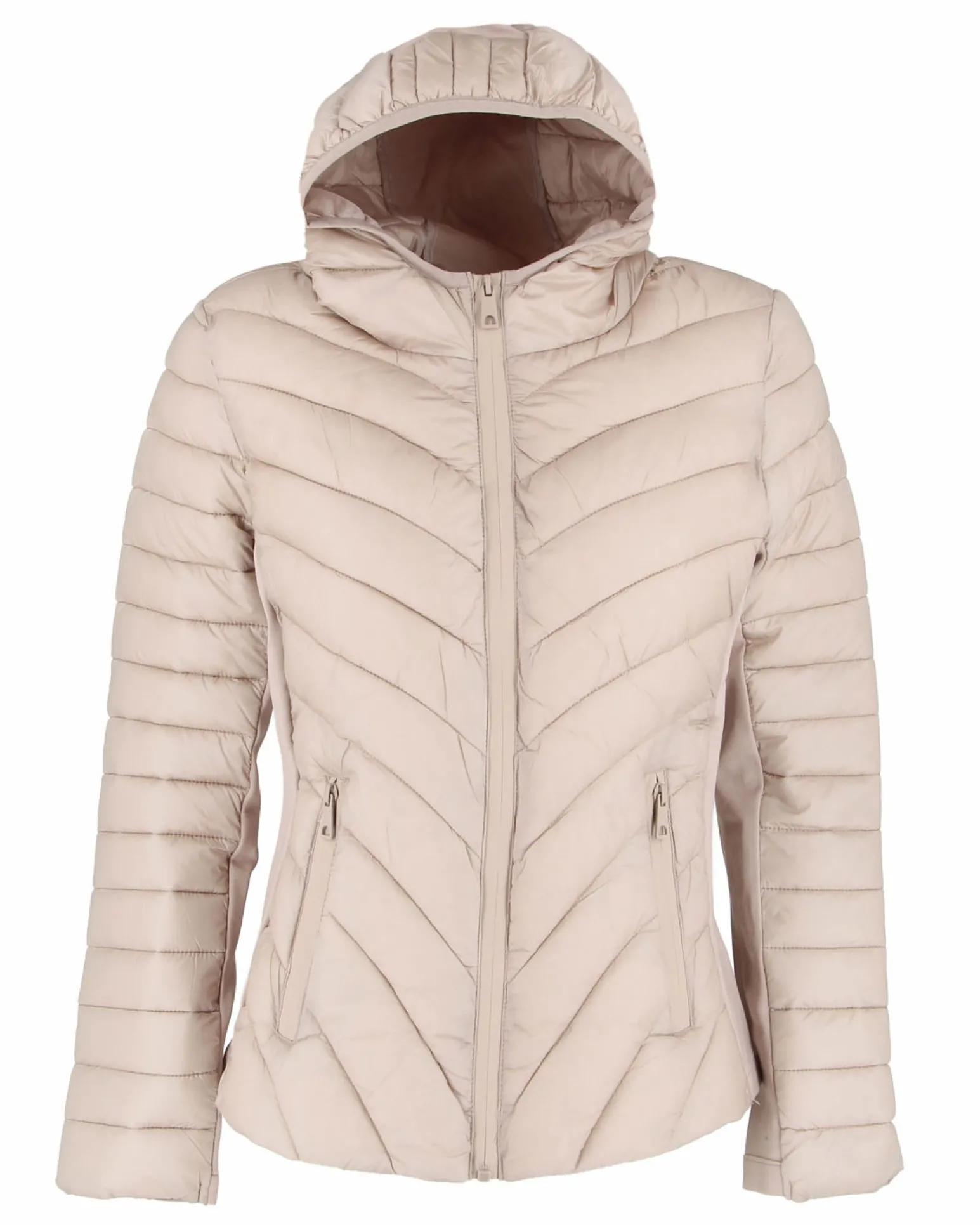 BACHATA - GIUBBINO 100GR BEIGE DA DONNA CON CAPPUCCIO