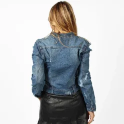 BACHATA - GIUBBINO JEANS BLU MEDIO