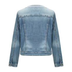 BACHATA - GIUBBINO JEANS DA DONNA CON PERLE E STRASS