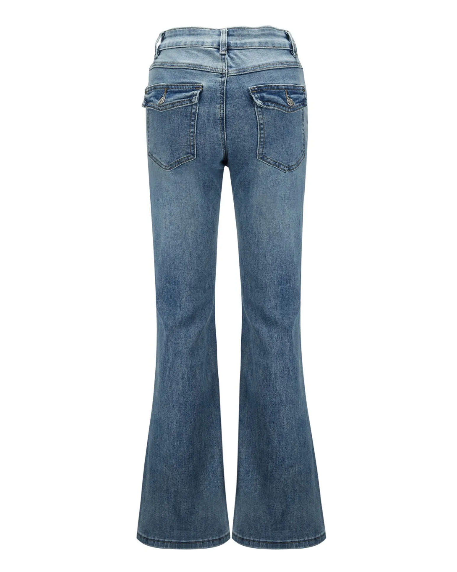 BACHATA - Jeans a zampa denim blu medio