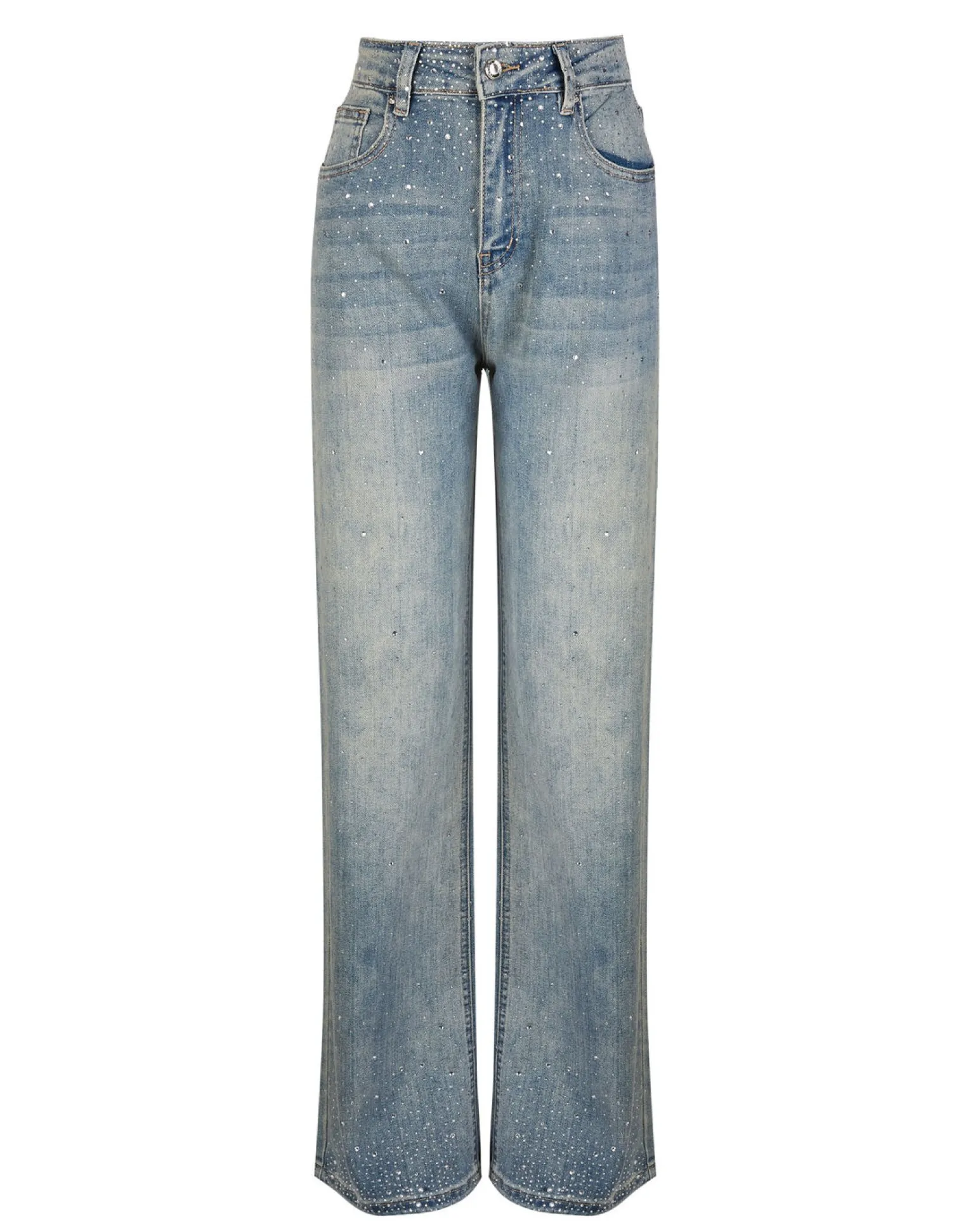 BACHATA - Jeans chiaro con strass