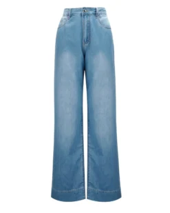 BACHATA - Jeans wide leg blu chiaro