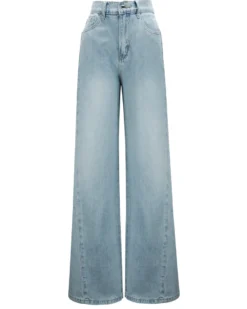 BACHATA - Jeans wide leg denim chiaro