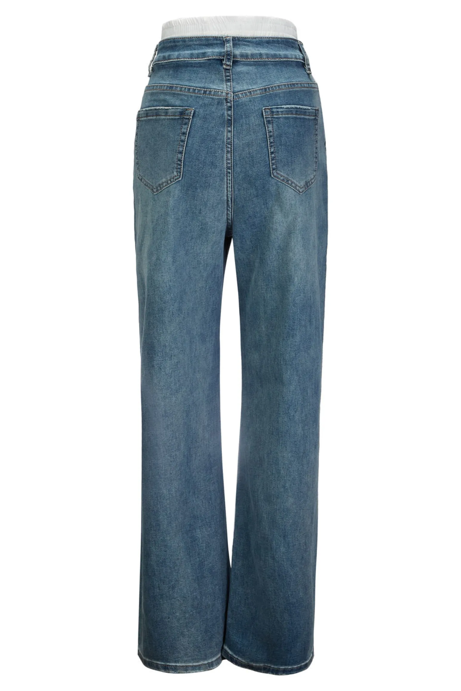 BACHATA - Jeans wide leg denim chiaro