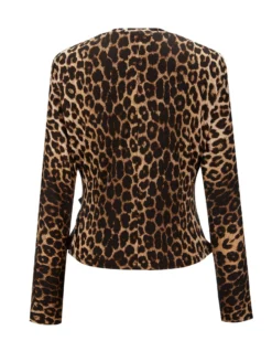 BACHATA - Maglia manica lunga leopardata