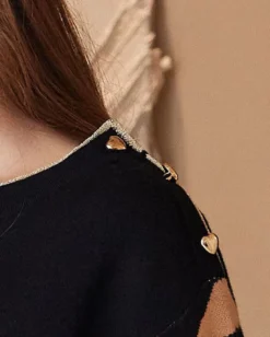 BACHATA - MAGLIA ZEBRATA MANICA LUNGA DA DONNA