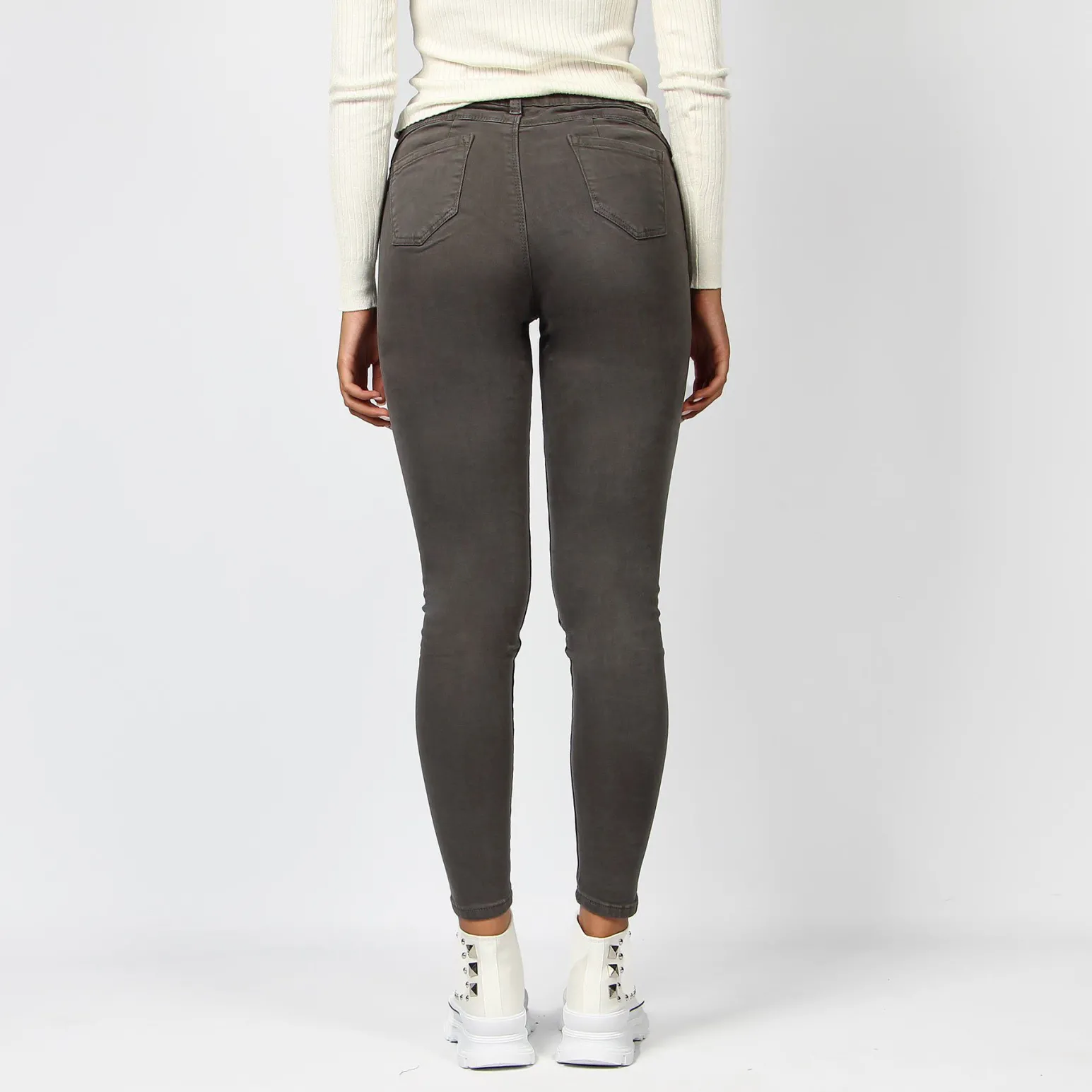 BACHATA - PANTALONE IN COTONE FINTO 5 TASCHE