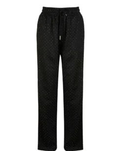 BACHATA - Pantalone nero con strass da donna