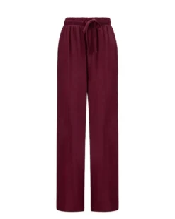 BACHATA - Pantalone viscosa bordeaux