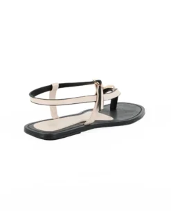 BACHATA - Sandalo infradito beige con dettaglio metallico