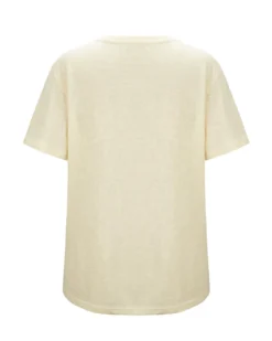 BACHATA - Tshirt manica corta beige