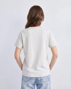 BACHATA - Tshirt manica corta bianca con strass