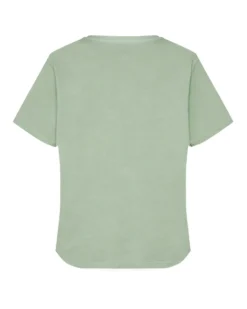 BACHATA - Tshirt manica corta con stampa verde salvia