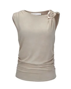 BACHATA - Tshirt smanicata con dettaglio ad anello