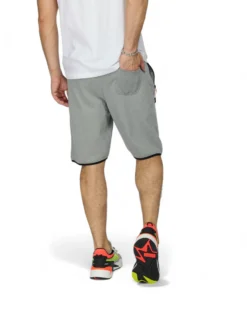 BERMUDA FELPA ZIP + STAMPA