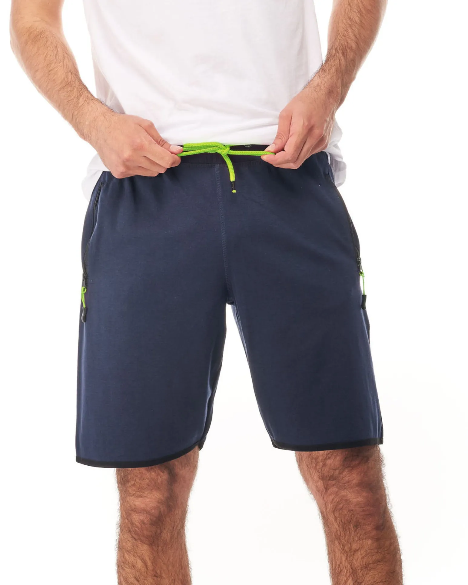 BERMUDA IN FELPA CON ZIP