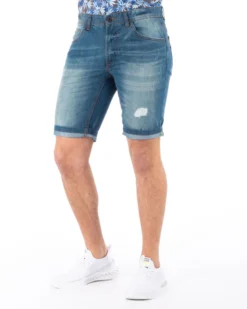 BERMUDA JEANS 5 TASCHE ROTTURE