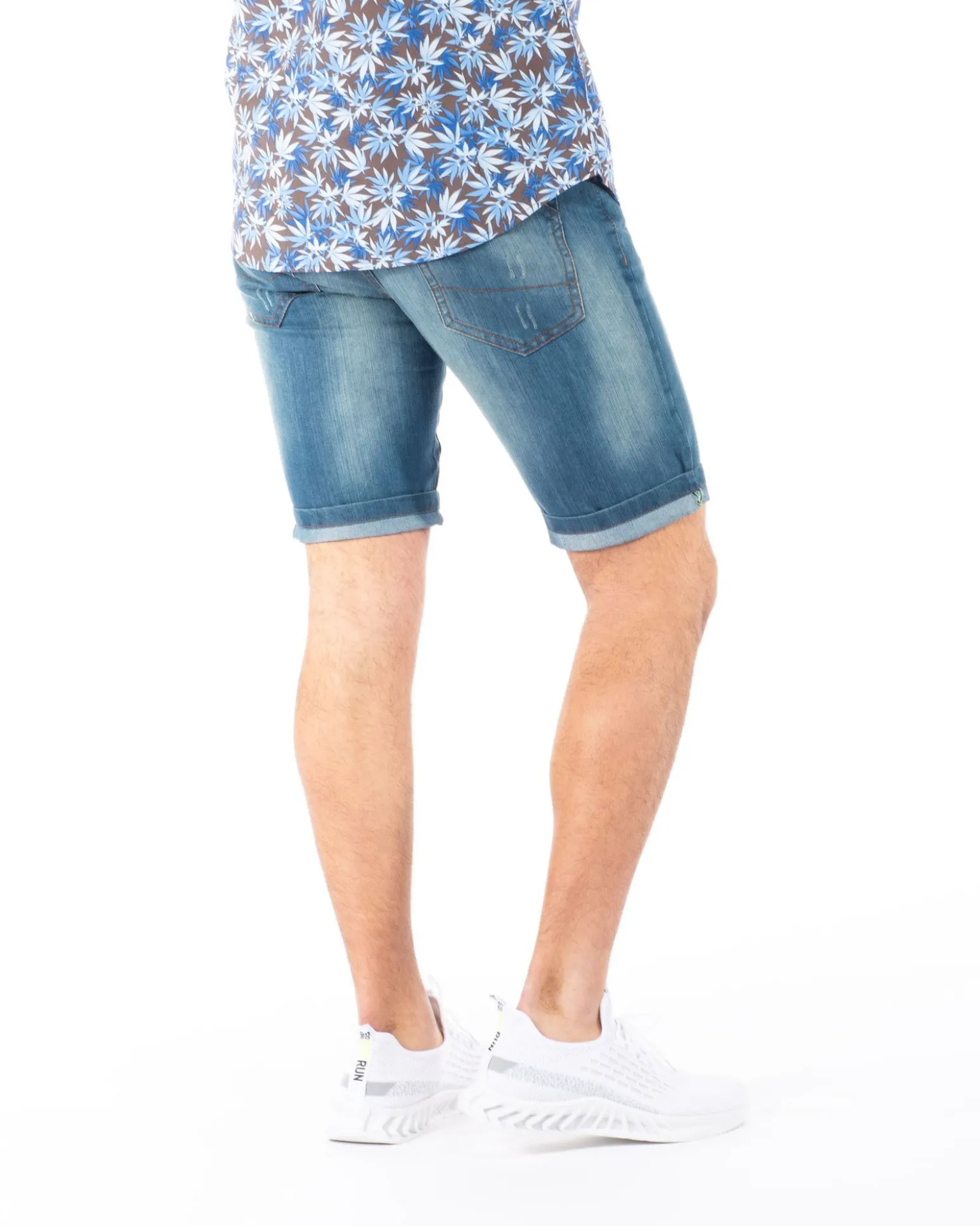 BERMUDA JEANS 5 TASCHE ROTTURE