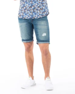 BERMUDA JEANS 5 TASCHE ROTTURE