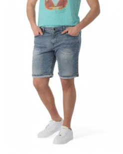 BERMUDA JEANS 5 TASCHE SABBIATO MEDIO