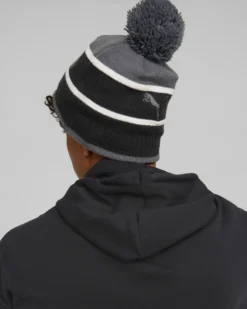 BERRETTO POM BEANIE BLACK