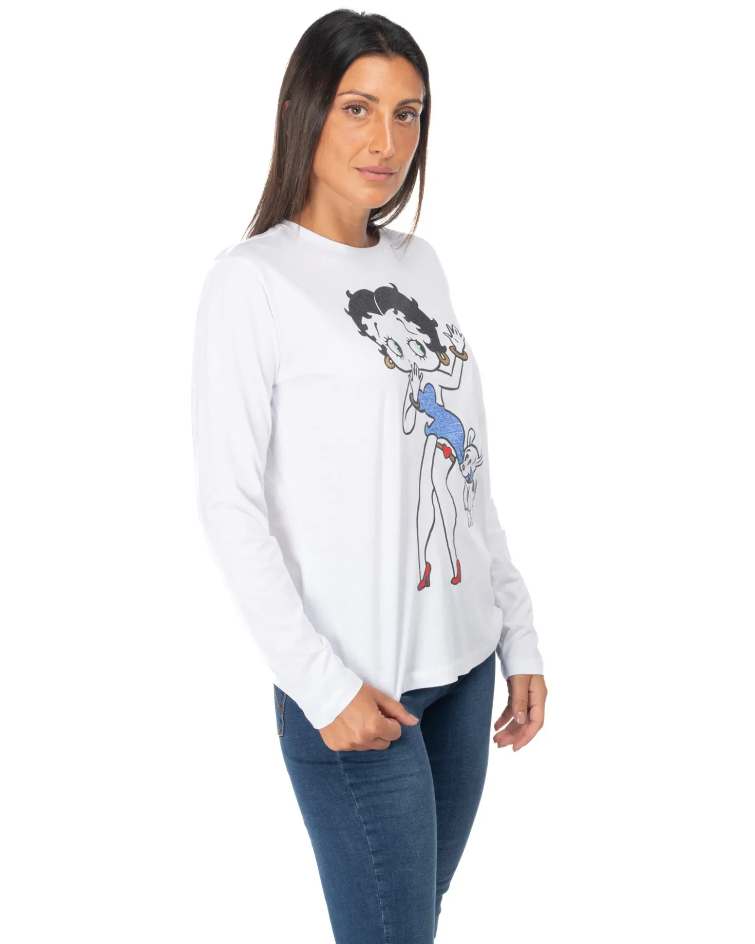 BETTY BOOP - DONNA MAGLIA MANICA LUNGA