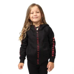 BIMBA FELPA FULL ZIP CON CAPPUCCIO