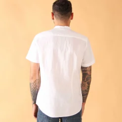 BLUE LEMON - CAMICIA MANICA CORTA LINO