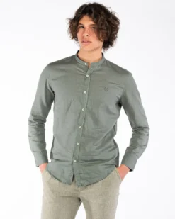 BLUE LEMON - CAMICIA MANICA LUNGA LINO COREANO
