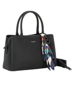 BORSA A MANO 2MANICI C/CHARM+FOULARD