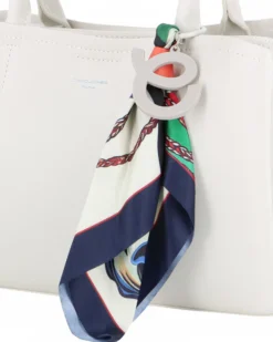 BORSA A MANO 2MANICI C/CHARM+FOULARD